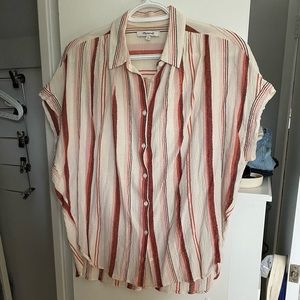 Madewell Striped Central Drapey Shirt